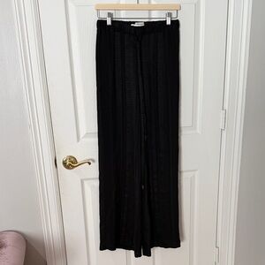 Brande new Black Wide-Leg Pants zues Dione made in Greece sz fr36 fit like a 2